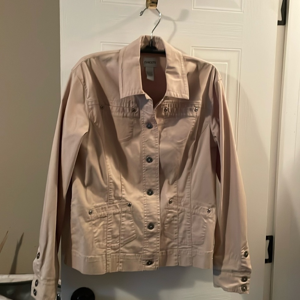 Chicos Beige Jacket - Size 0